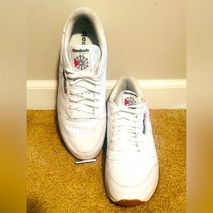 Reebok Classic White Leather Mens Shoe Size 12